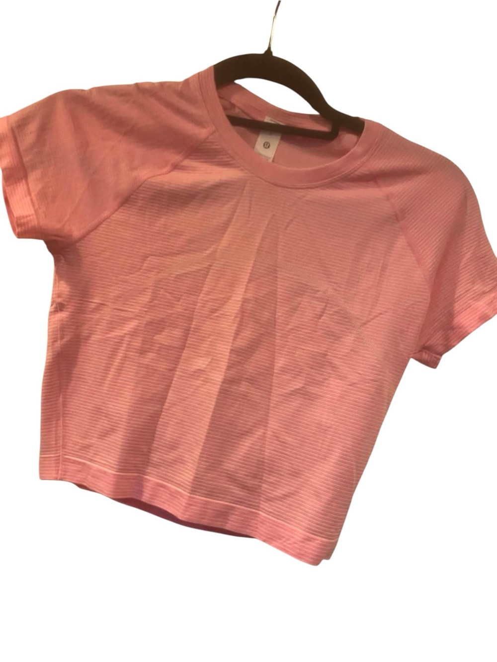 NWT Lululemon Swiftly Tech Cropped Short Sleeve 2.0 Size 6 CANDY CLOUD